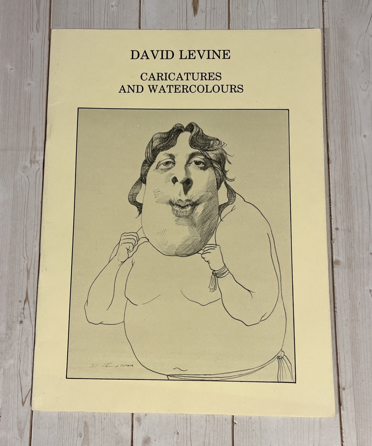 David Levine Caricatures And Watercolours 1987 Ashmolean Museum Exhibit SC Book