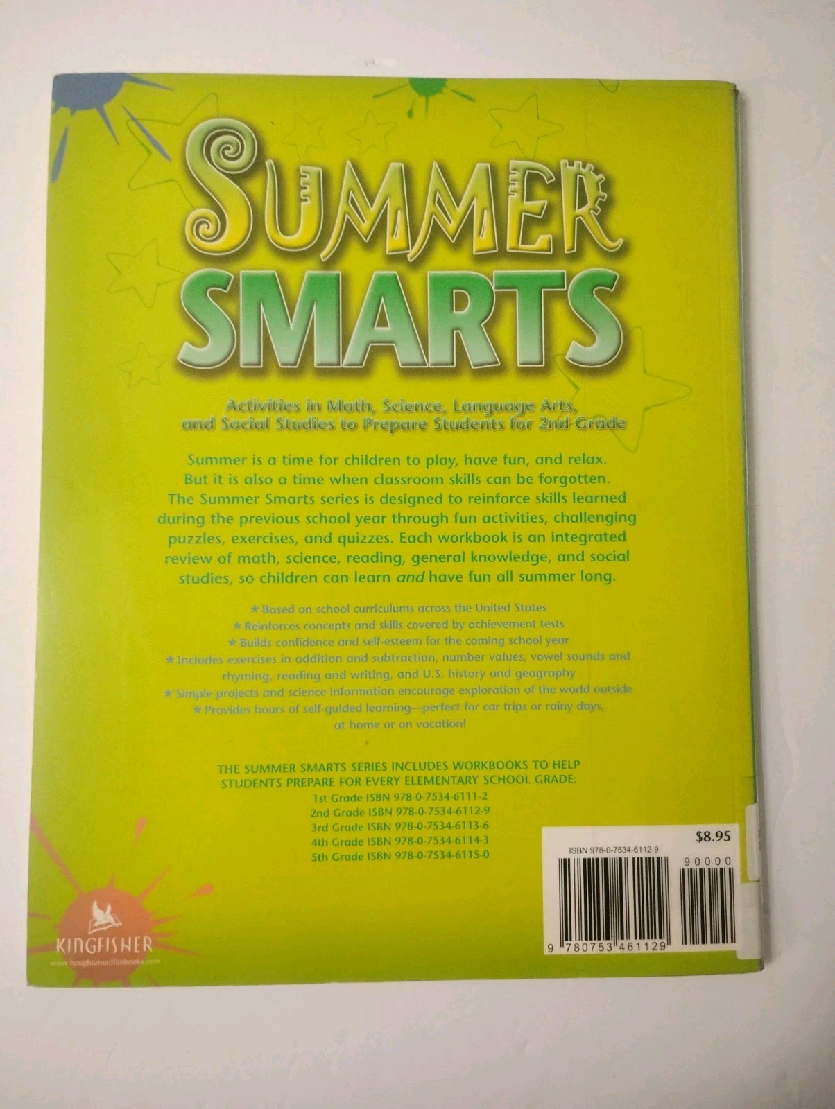 Summer Smarts Workbook Lot Grades 2 3 4 Homeschool Learning Activity Books