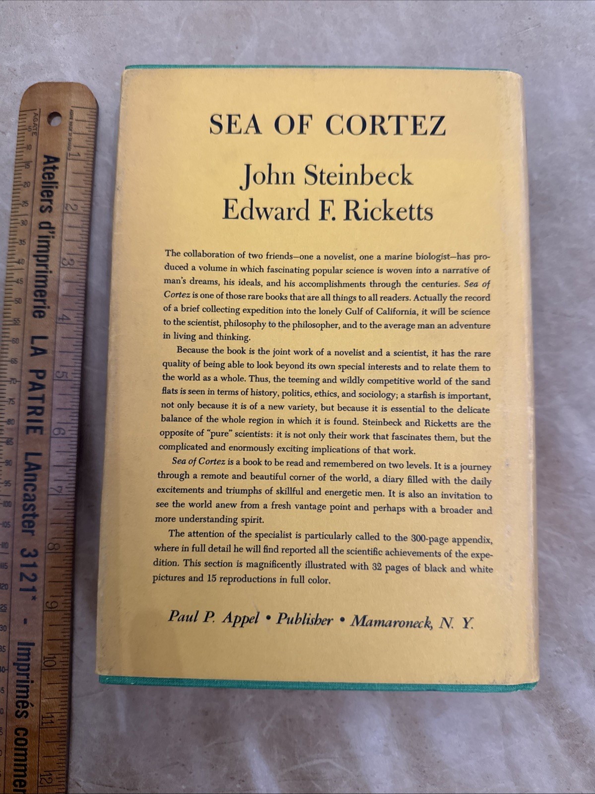 1971 THE SEA OF CORTEZ: JOURNAL OF TRAVEL/RESEARCH, Steinbeck, Ricketts HCDJ