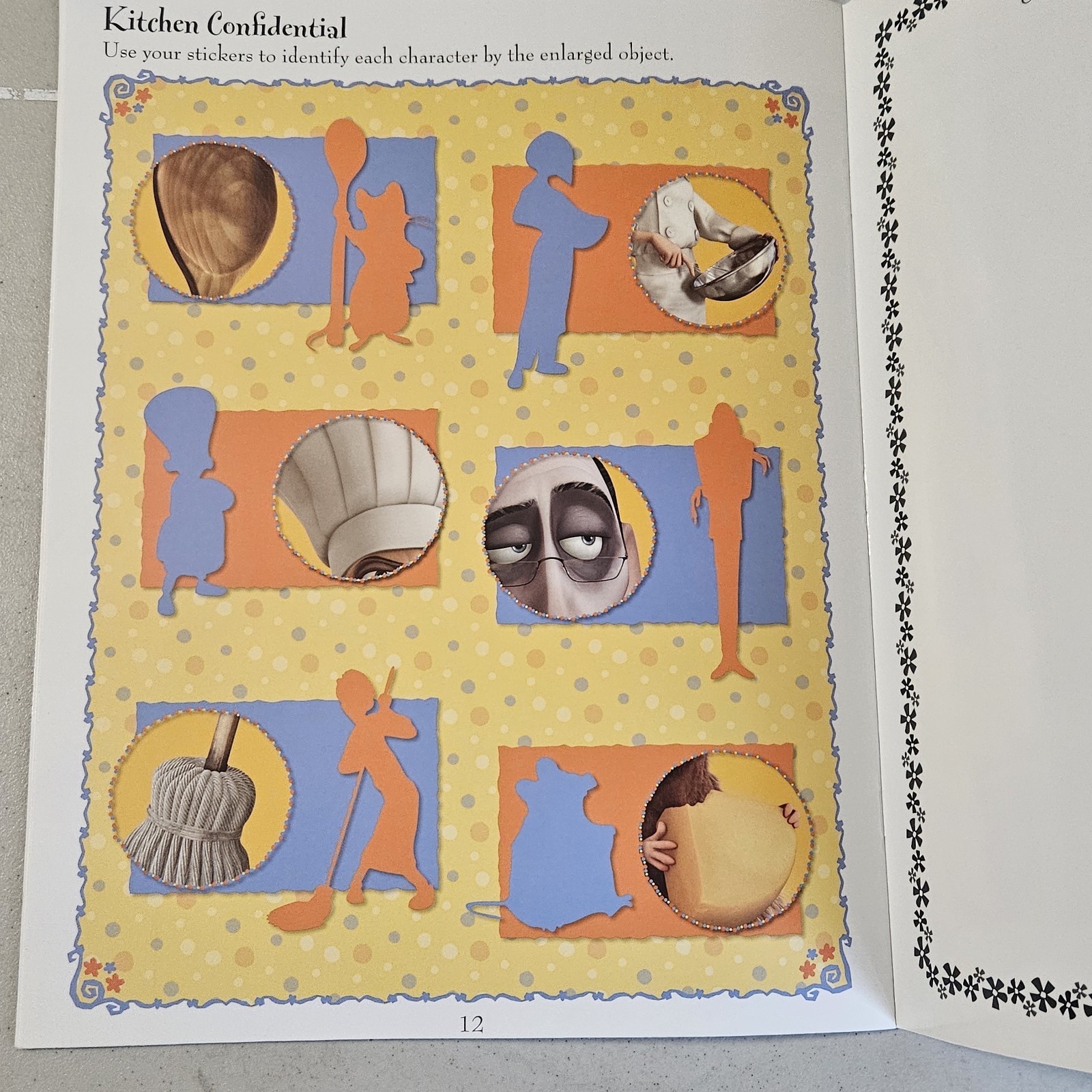 Bon Appetit! by RH Disney Staff (2007, Trade Paperback) Reusable Sticker Book