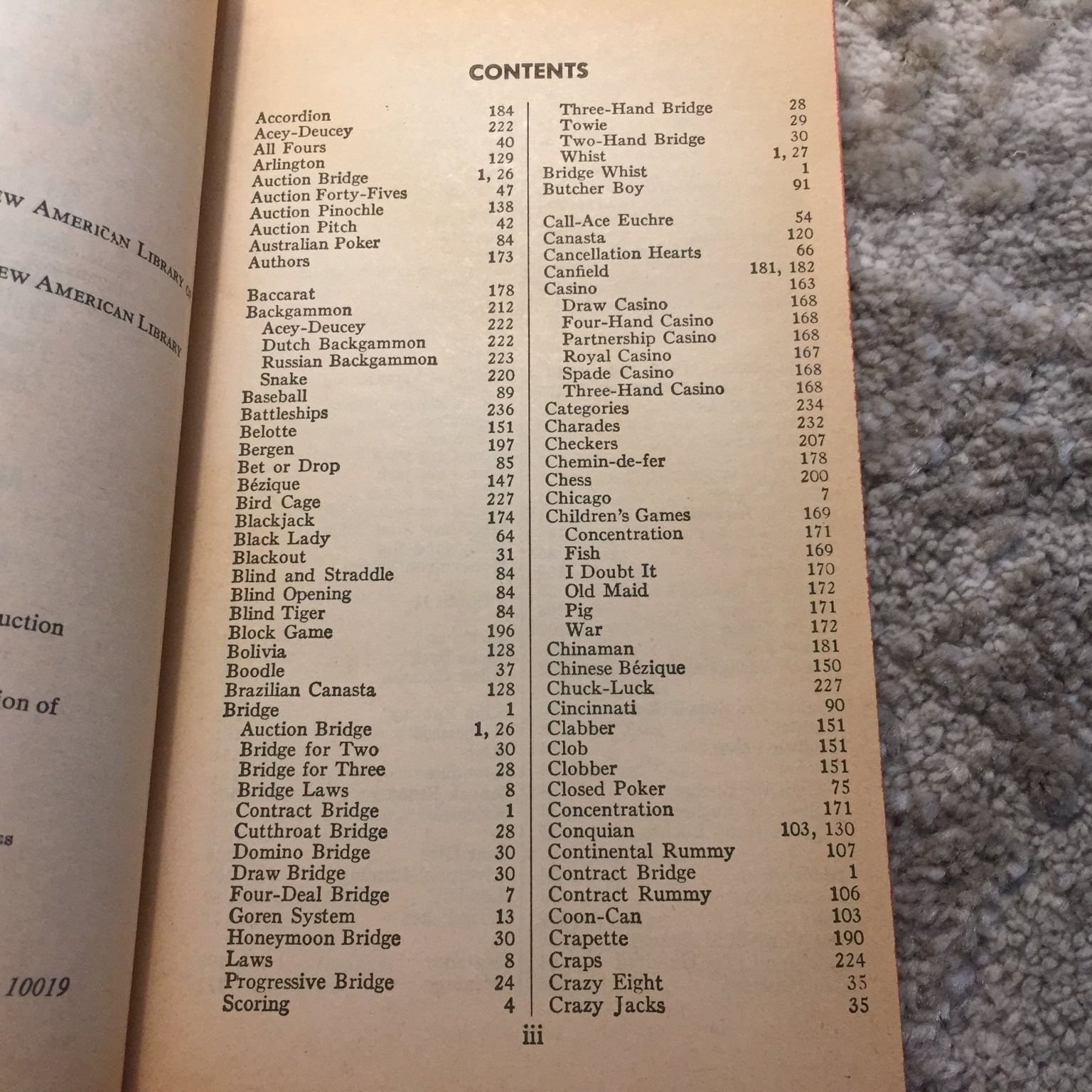 Hoyle’s Rules of Games Morehead Mott-Smith 1963 Signet Games Self Help Book