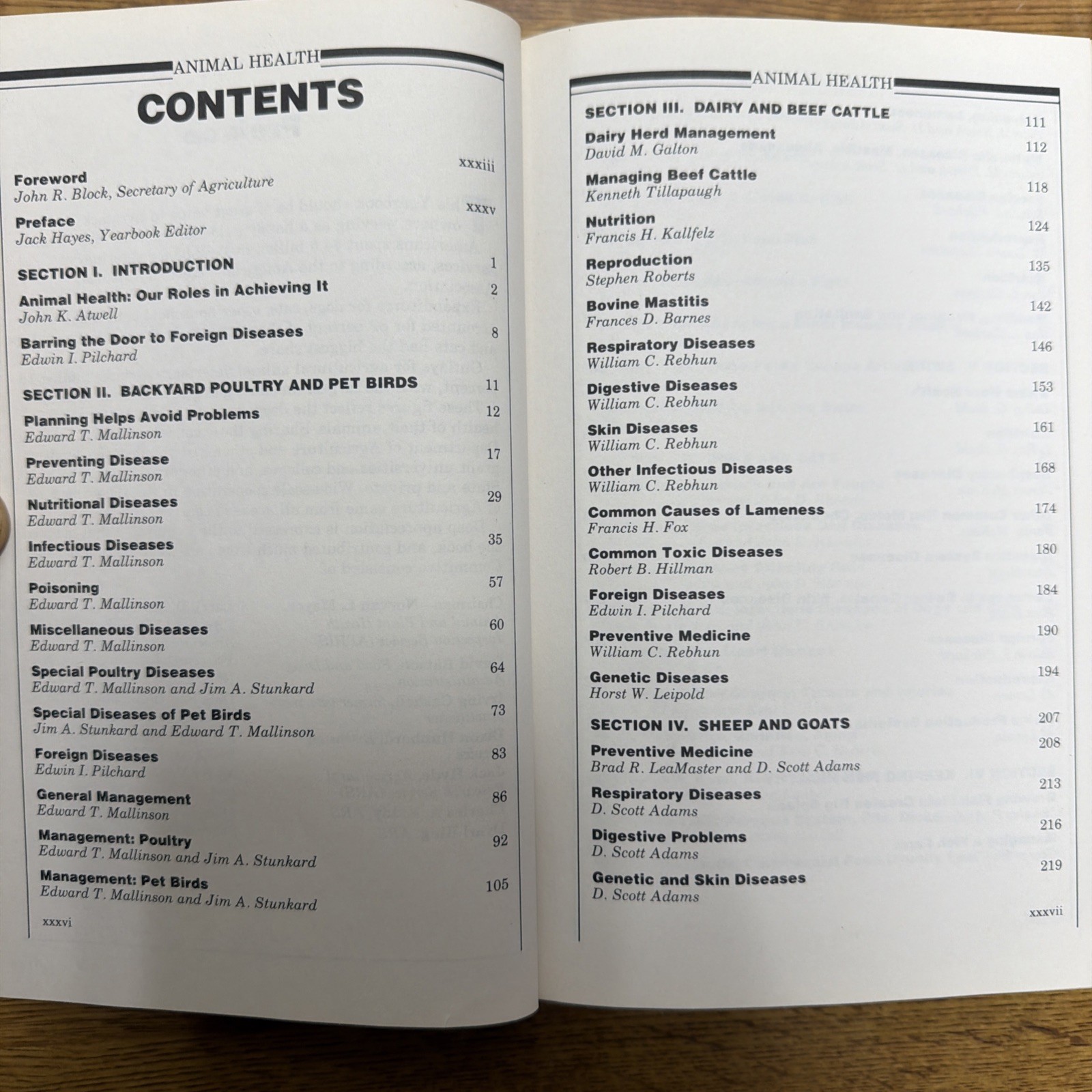 1984 Yearbook of Agriculture – Animal Health Livestock and Pets – 637 Pages