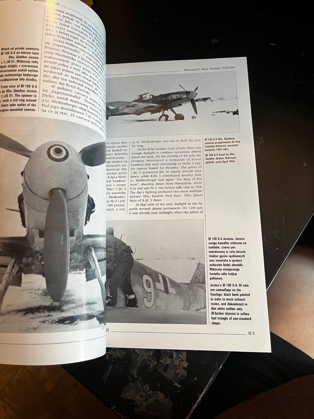 Messerschmitt Bf 109 G/K Vol II. KAGERO MONOGRAPH #22 Krzysztof Janowicz w/mask