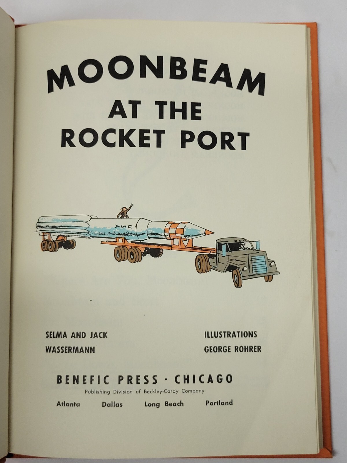 Moonbeam at the Rocket Port (Benefic Press Reader) 1965 hardback children’s