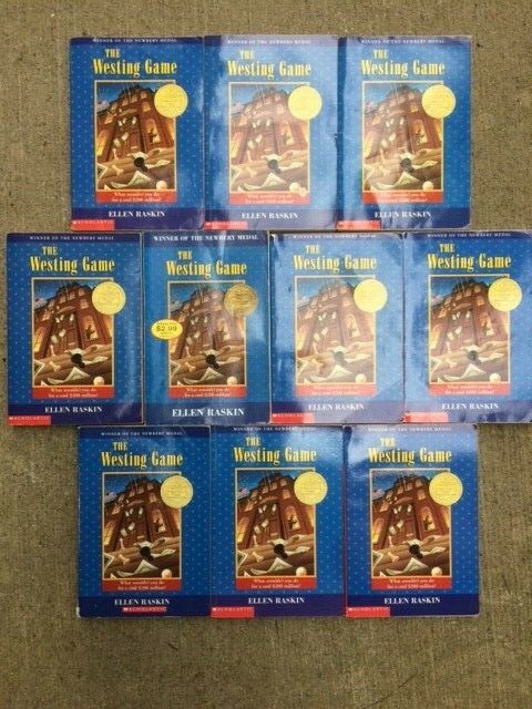 The Westing Game class set Ellen Raskin Newbery Guided Reading lot 10 paperbacks