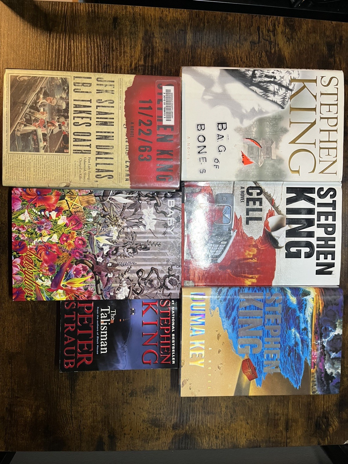 Lot Of 6 Stephen King HC,SC Cell Bag of Bones Duma Key 11/22/63 BabyLuv Talisman