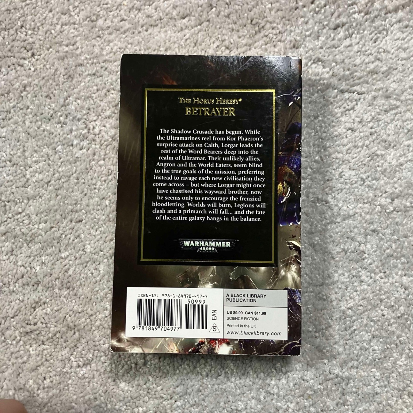 Betrayer Aaron Dembski-Bowden Warhammer 40k Horus Heresy Book 24 Paperback 2013