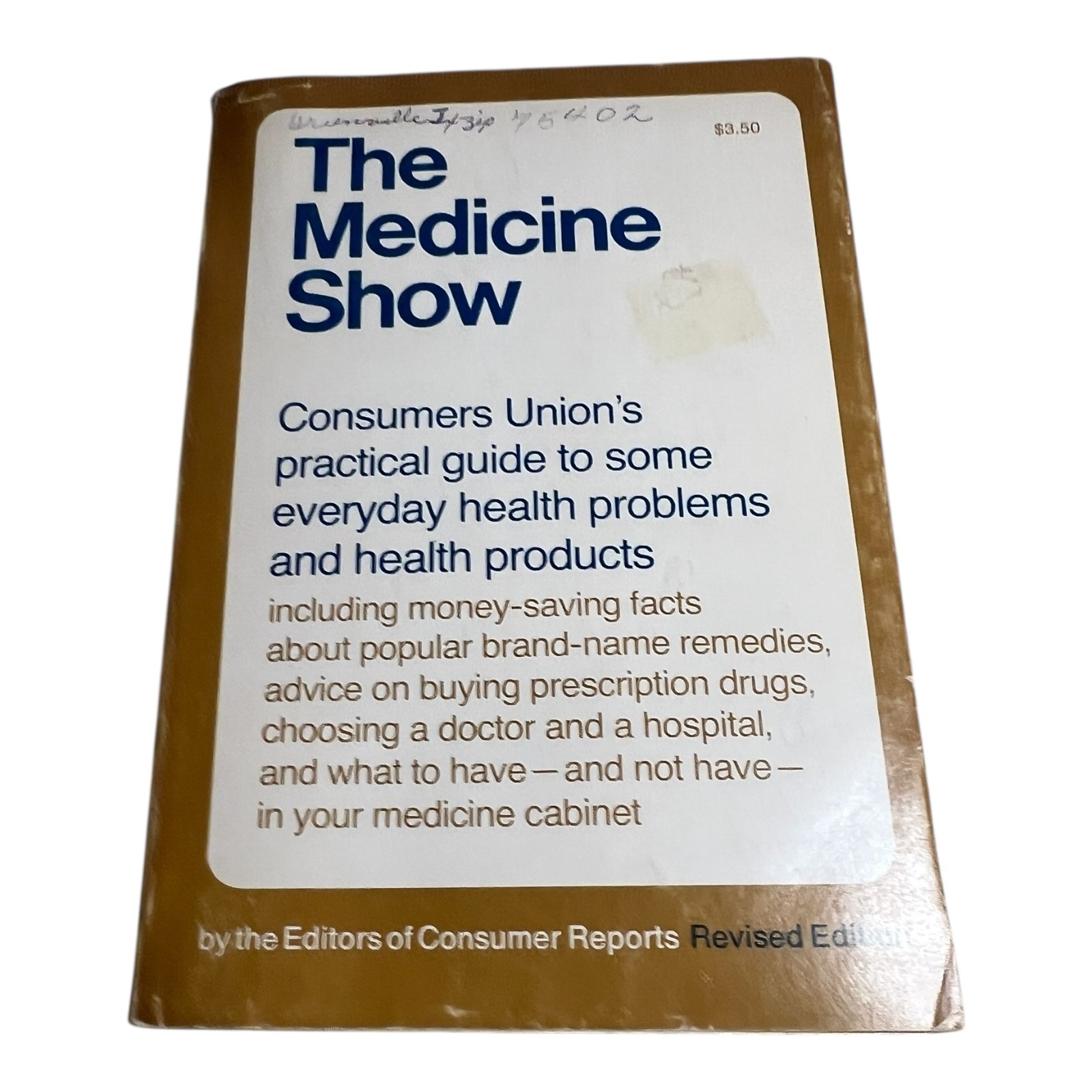 The Medicine Show Consumers Union Revised Edition Health Guide Book
