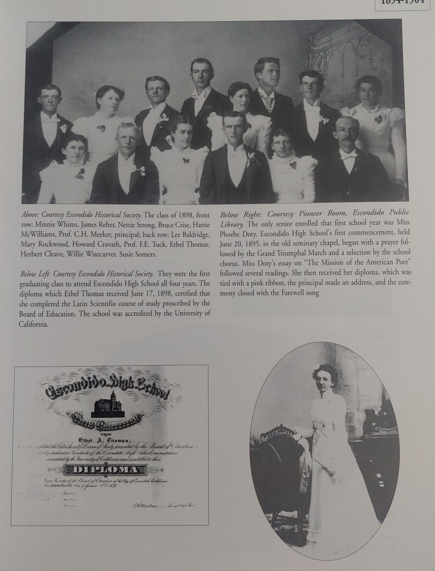 Escondido Union High School History, 100 Years of Excellence
