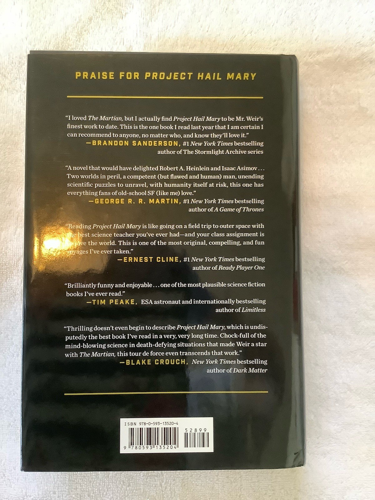 PROJECT HAIL MARY – ANDY WEIR 1st ED. / 1st PRINT HARDCOVER NEW UNREAD PRISTINE