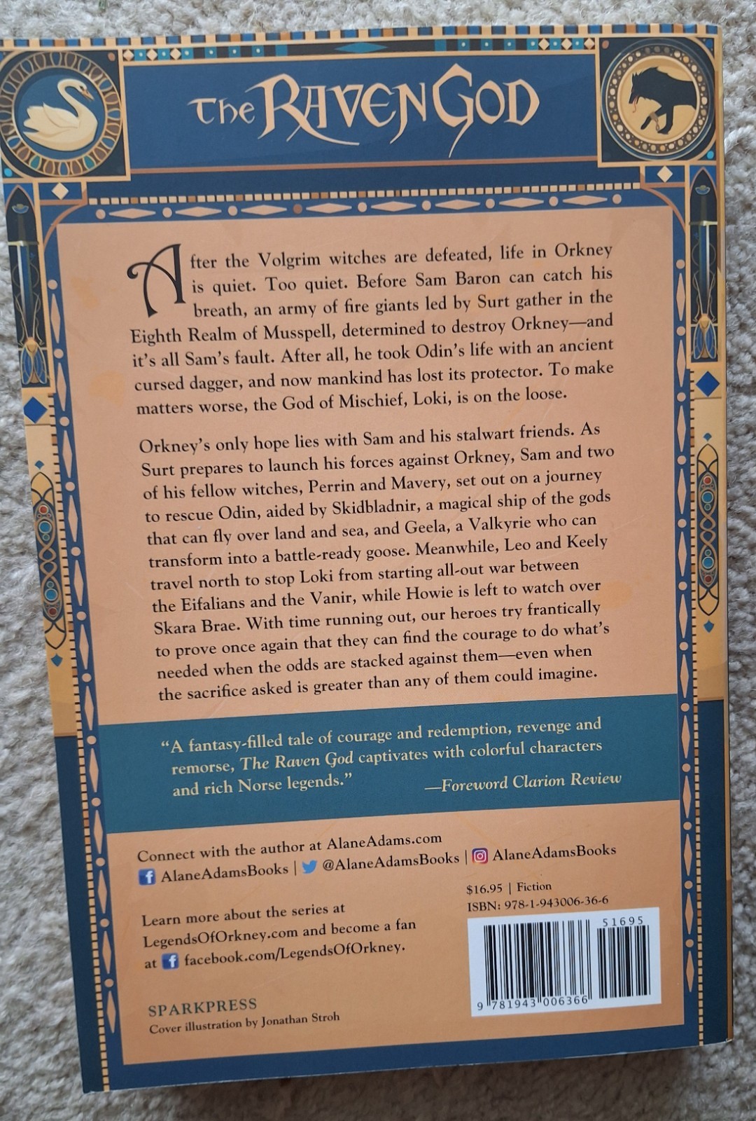 Legends of Orkney #1-3 by Alane Adams (LIKE NEW, BOOK #1 THE RED SUN- HARDCOVER)
