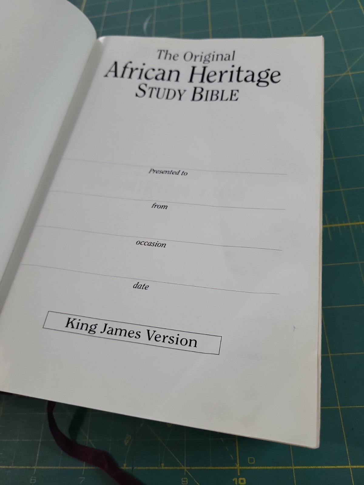Original African Heritage Study Bible – 1993 1998 KJV Hardcover – Winston World