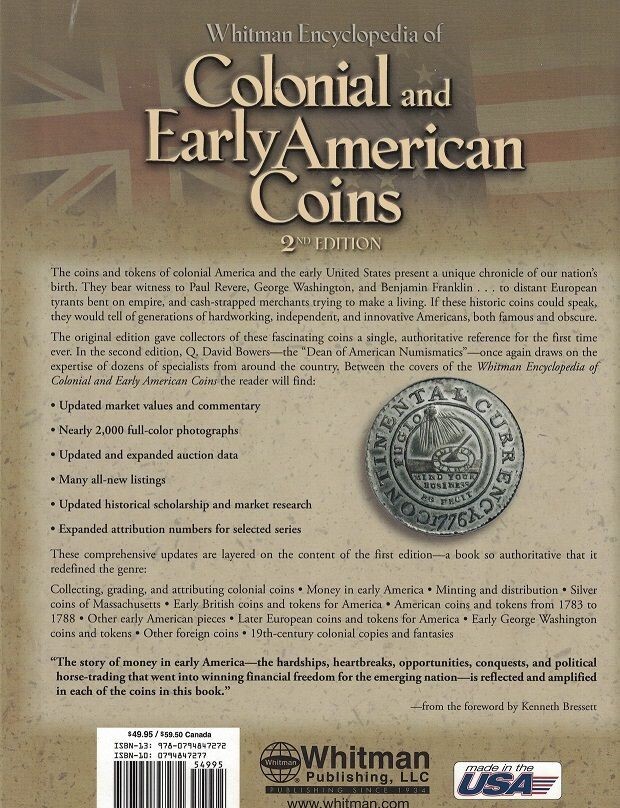 Whitman New Encyclopedia of Colonial and Early American Coins By David Bowers