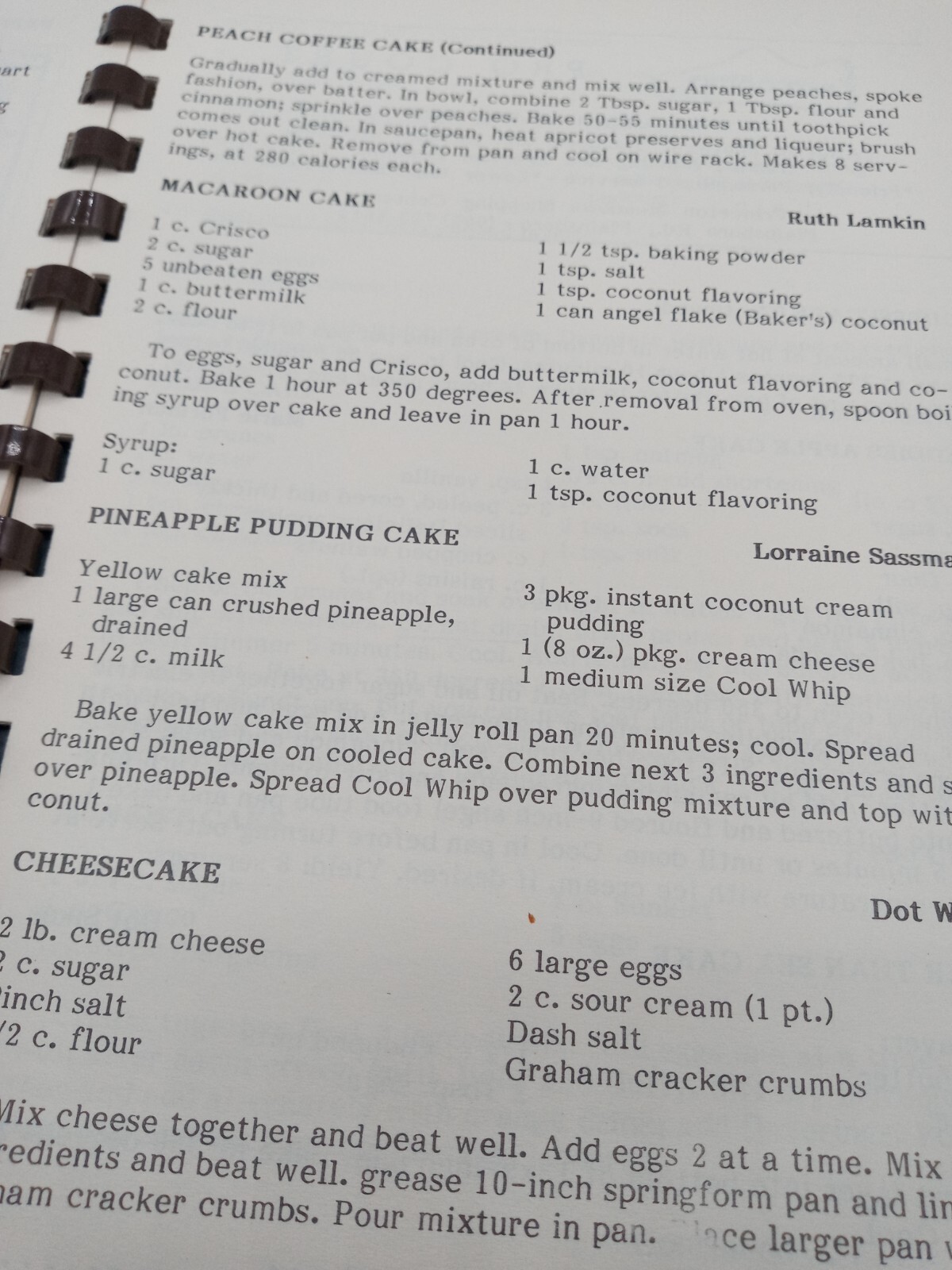 Plainsboro Senior Citizens ~ Cherished Recipes ~ Plainsboro, New Jersey