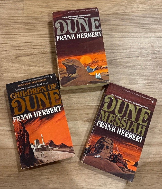 Vintage Dune Trilogy Complete Box Set 1977 Berkley Medallion Frank Herbert