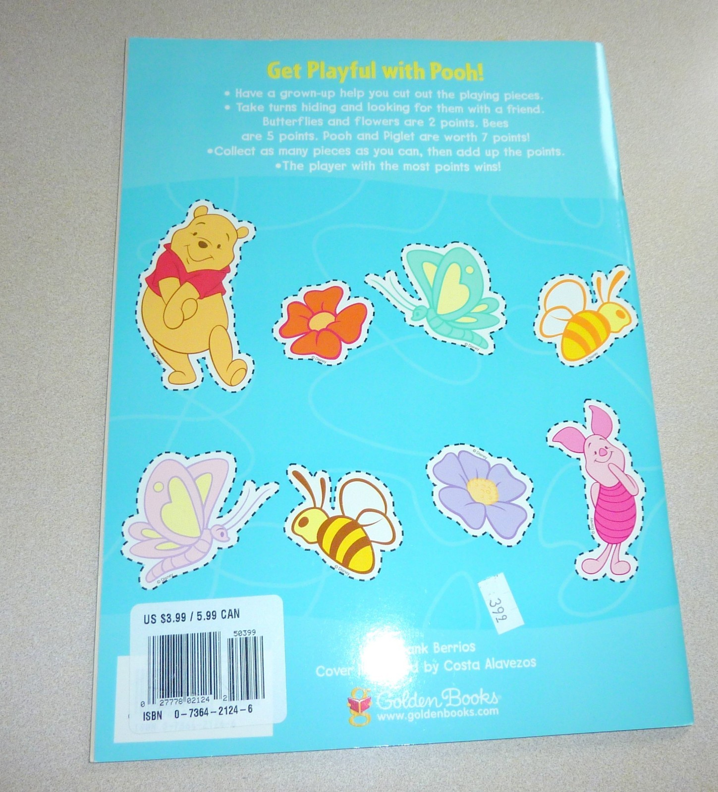 Vintage Kids Coloring Sticker Book Lot Disney Pooh Dalmatian Press NEW