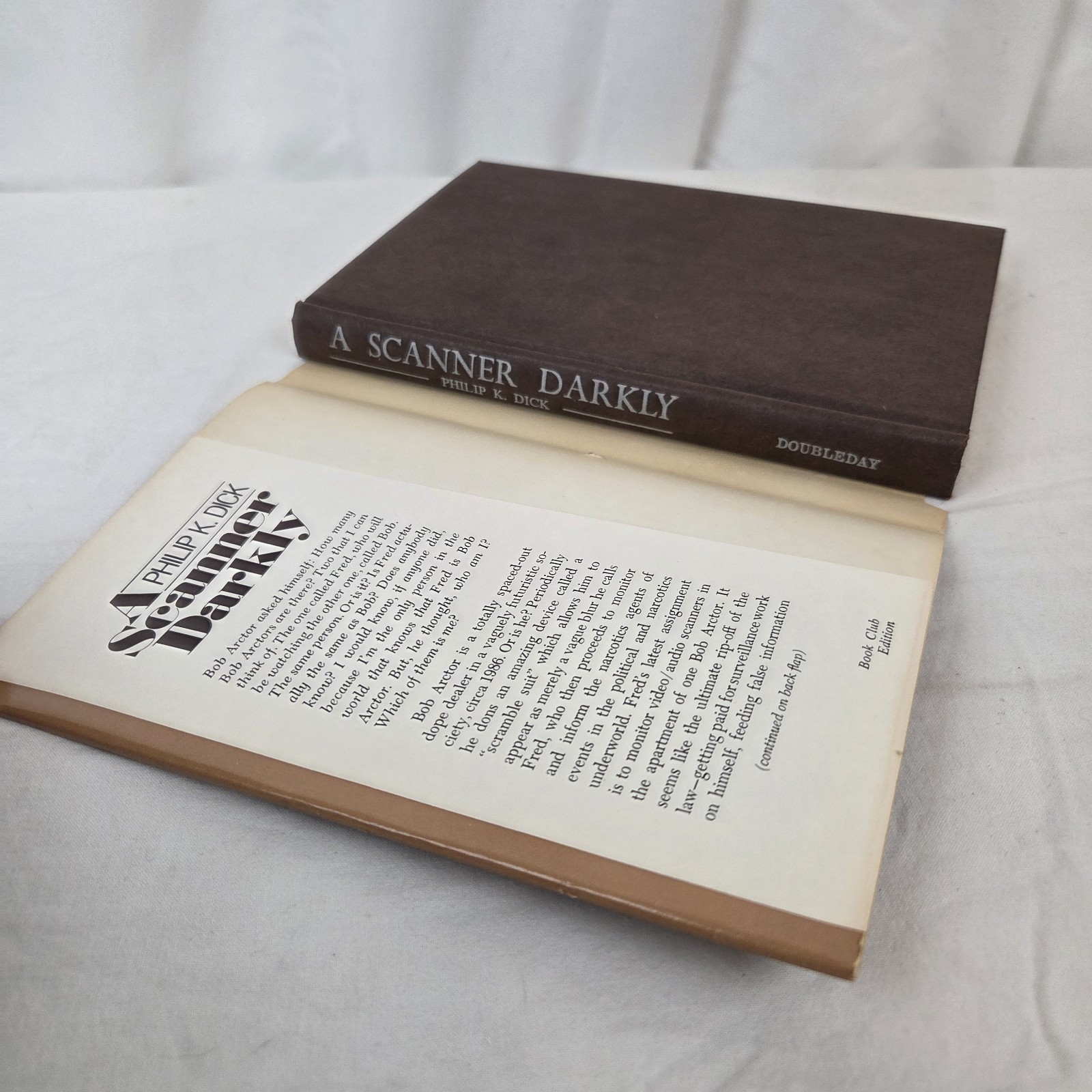 A Scanner Darkly by Philip K Dick Hardcover 1977 Vintage SciFi BCE Dust Jacket