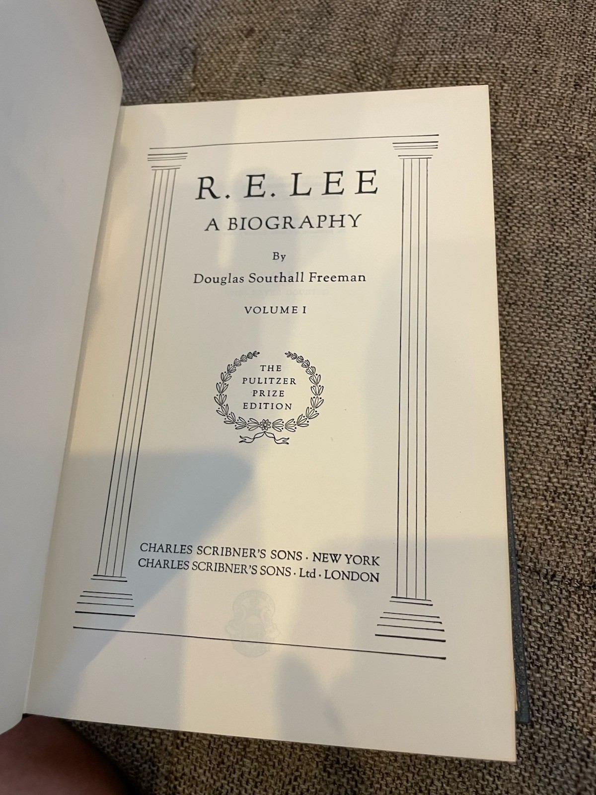 R.E. LEE Douglas Southall Freeman 4 Volumes **Pulitzer Prize Edition