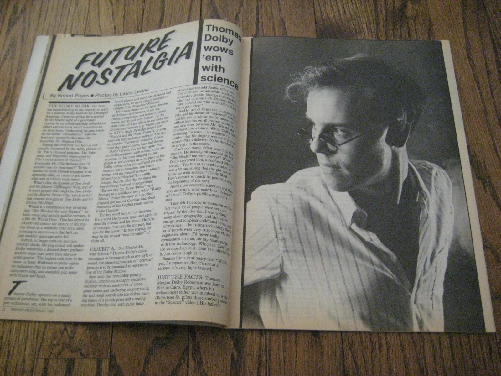 Trouser Press Magazine Oct 83 Duran Duran Thomas Dolby Eurythmics