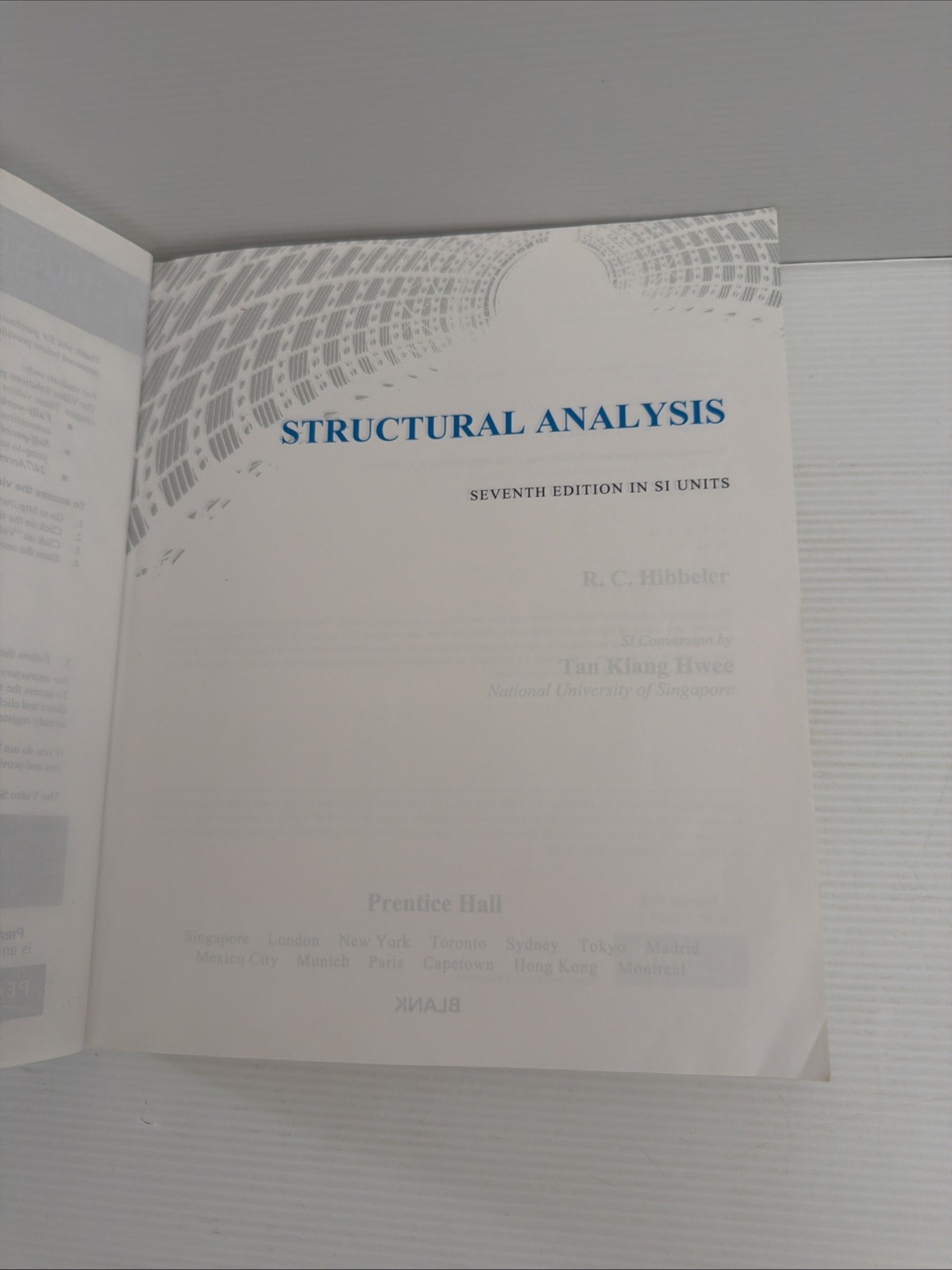 STRUCTURAL ANALYSIS r. C. Hibbeler seventh edition