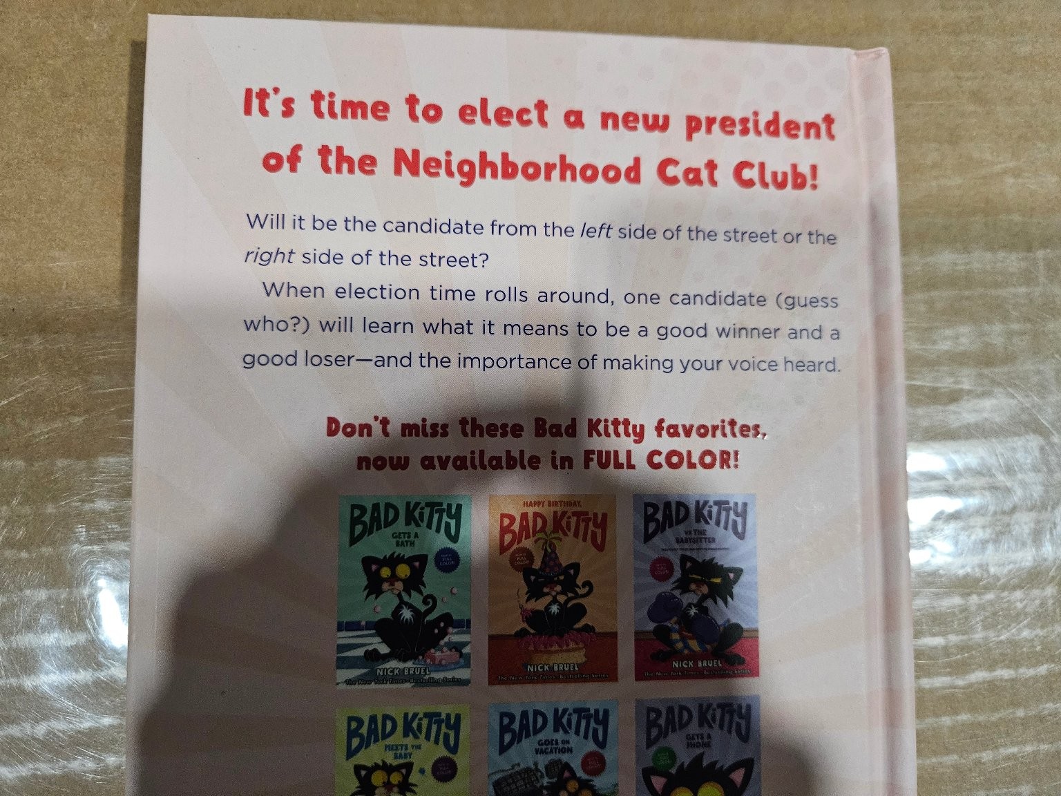 Bad Kitty For President Hardcover Roaring Brook Press Nick Bruel