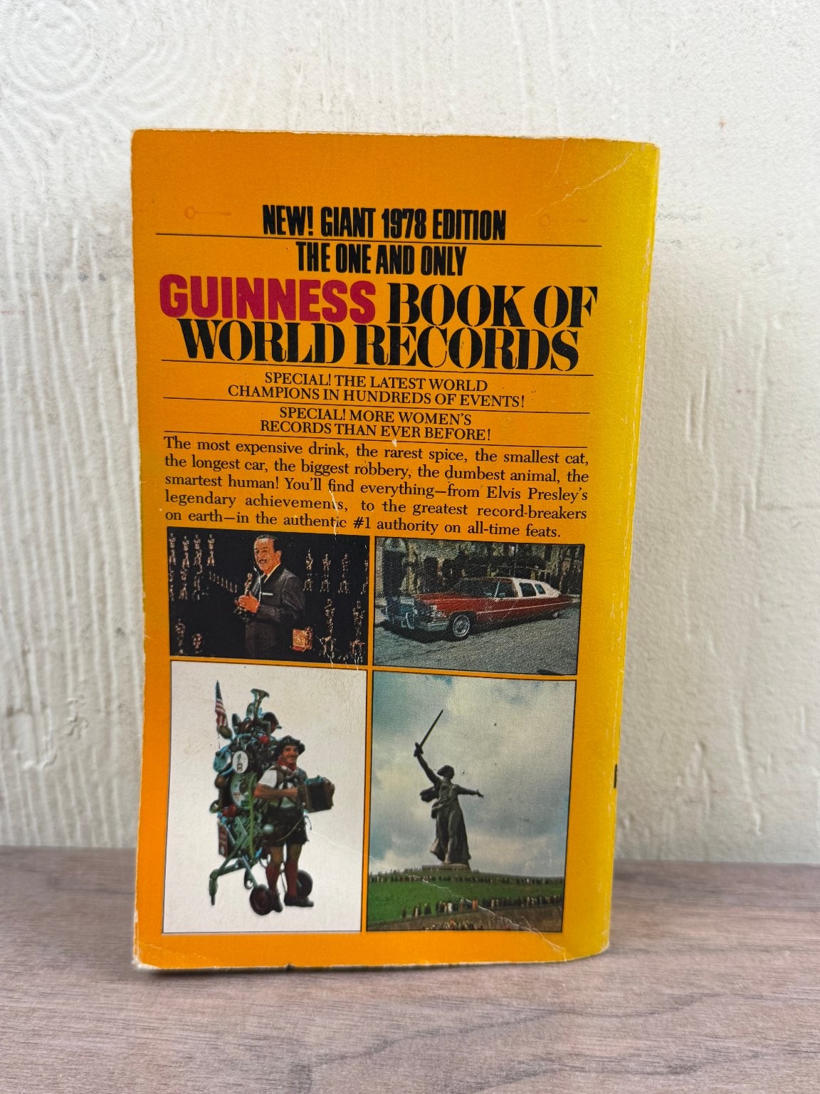 Guinness Book of World Records Norris McWhirter 1978 16th Edition Bantam Books
