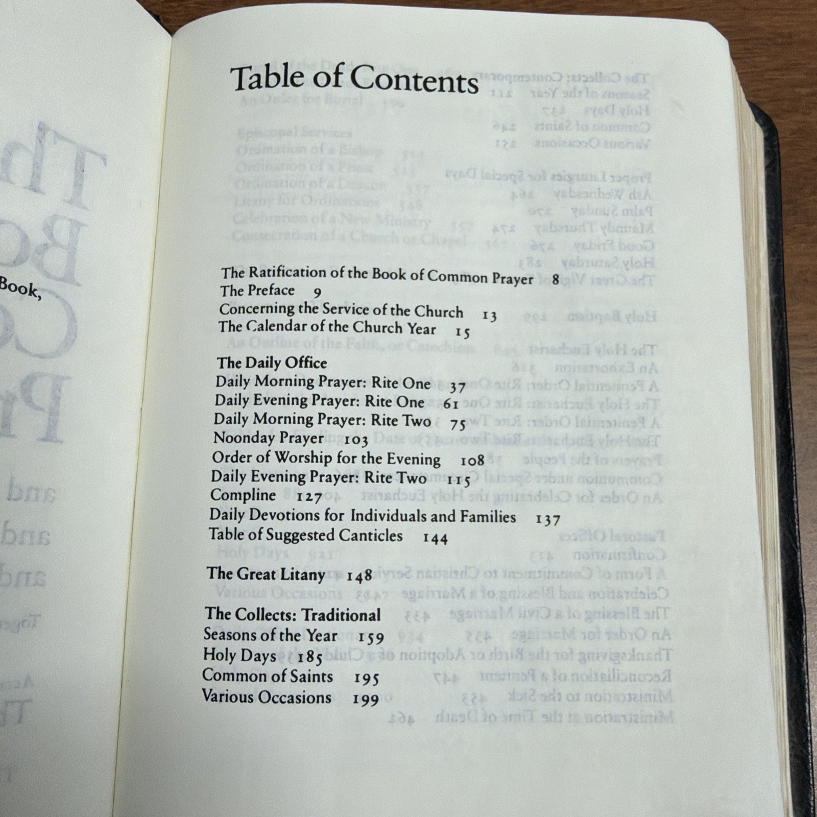 The Book of Common Prayer Black Leather Episcopal Church 1979