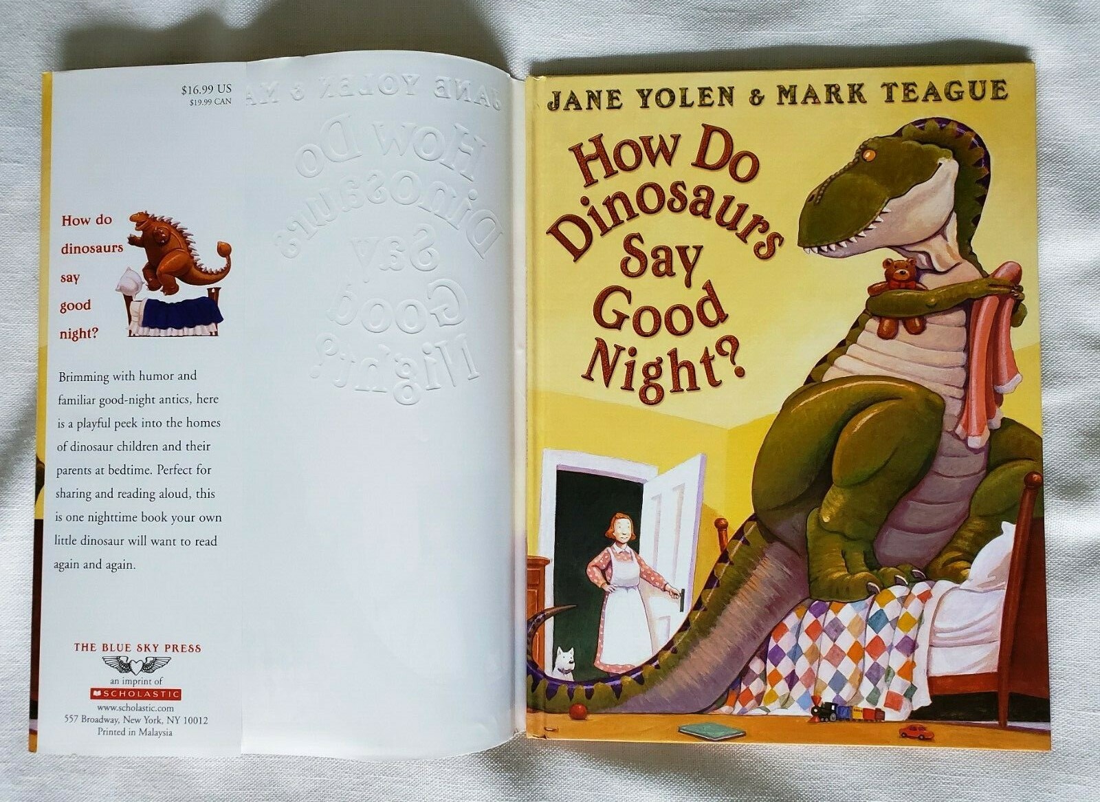 How Do Dinosaurs Say Good Night? by Jane Yolen & Mark Teague – Signed by Teague!