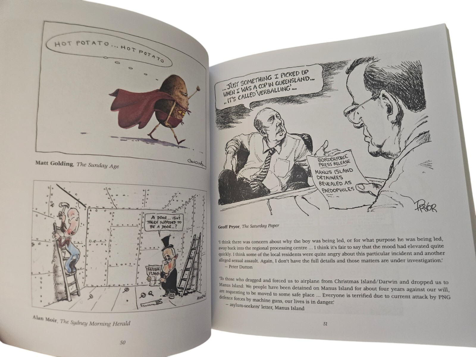 Best Australian Political Cartoons 2017 Russ Radcliffe Trade Paperback Book USED