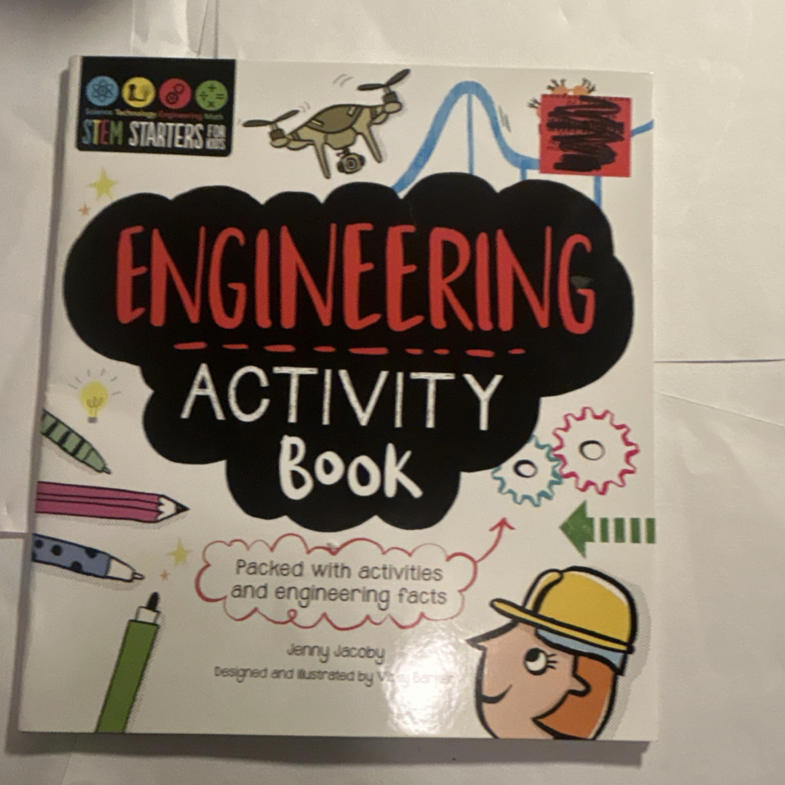 STEM Starters for Kids Engineering Activity Book Jenny Jacoby Paperback Ages 4-8