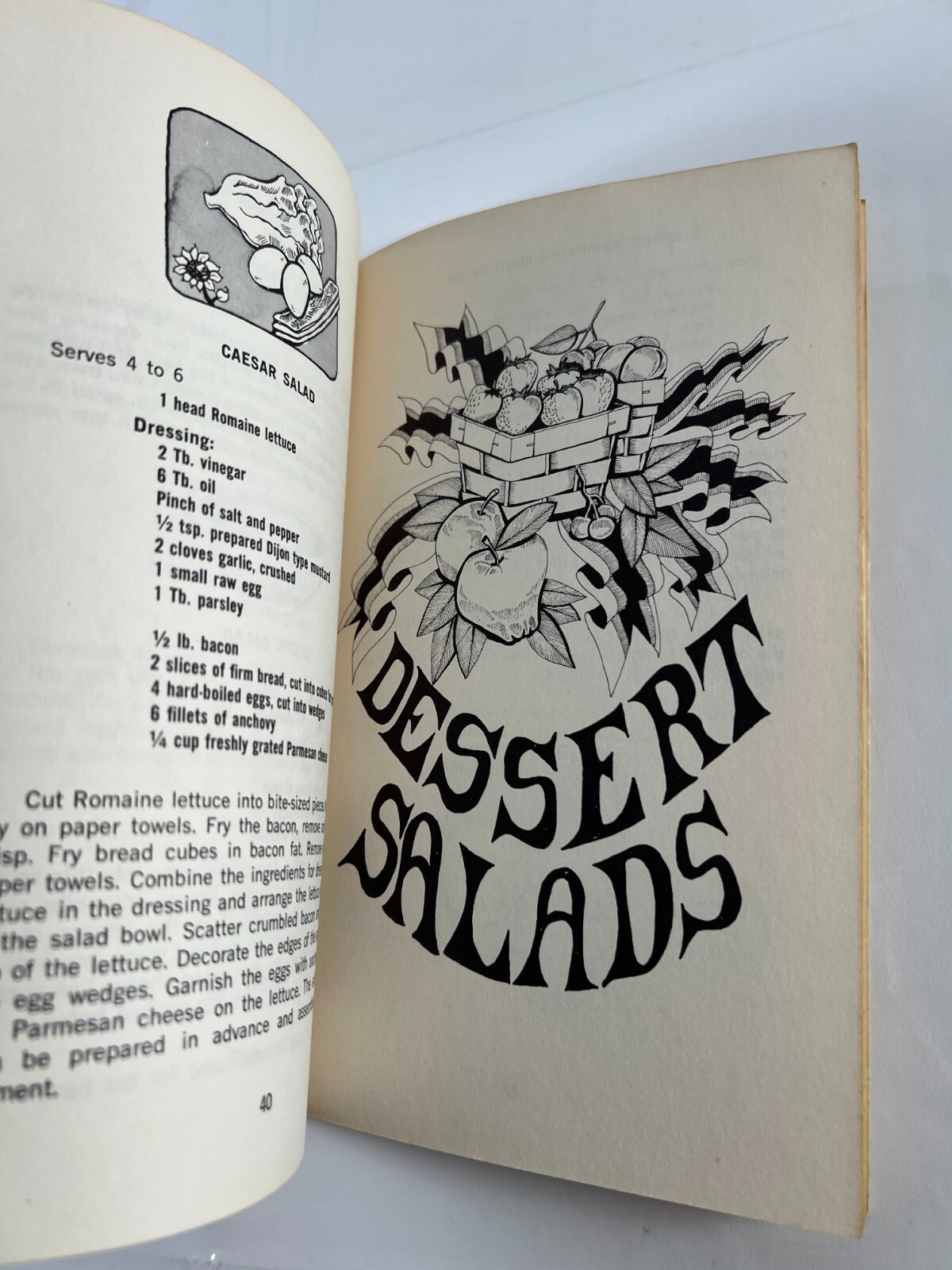 Salads Well Dressed by Irena Chalmers 1970 Staplebound Cookbook