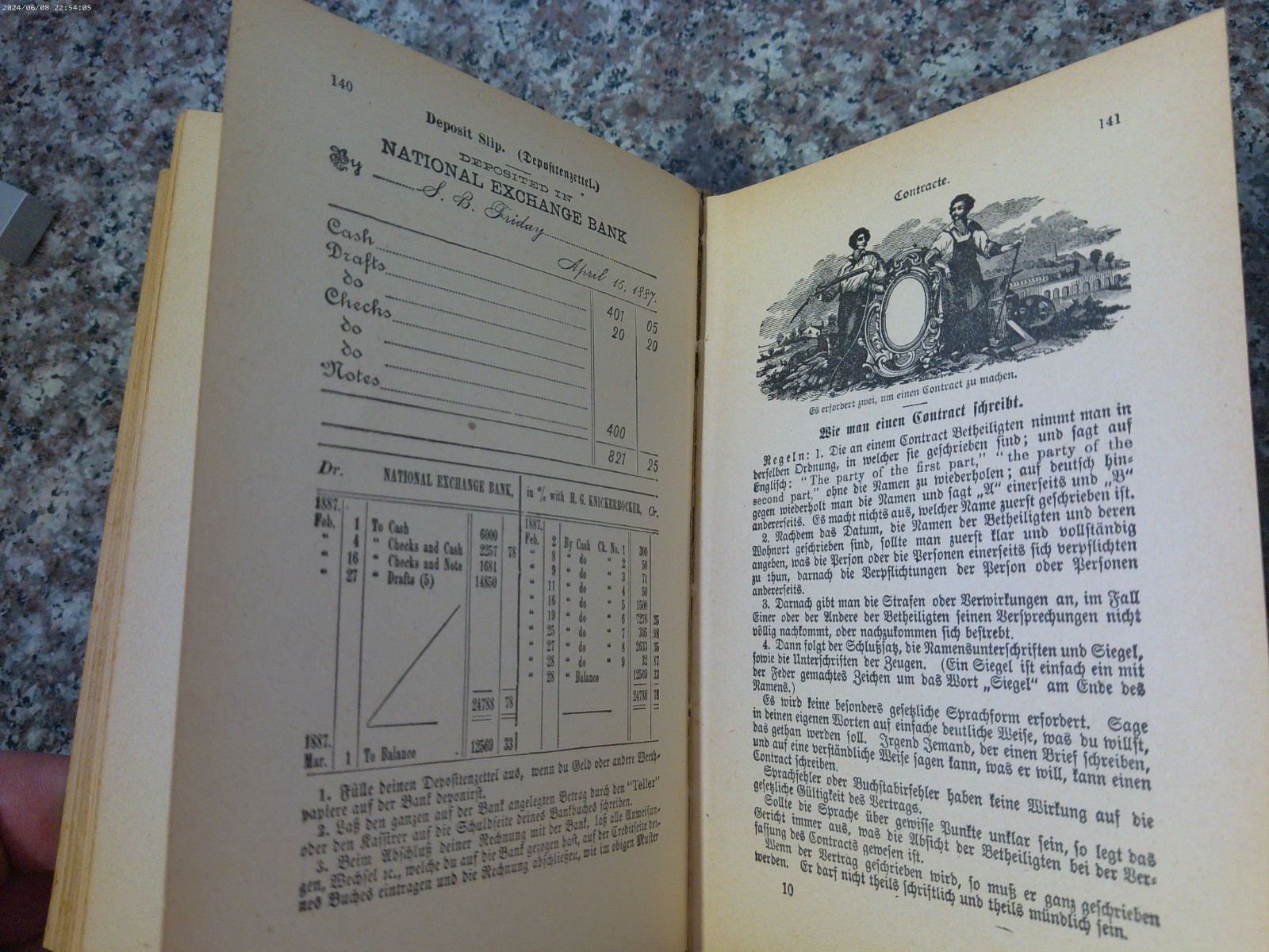 Antique Business Guide Or Safe Business Methods 1900 Book German Version