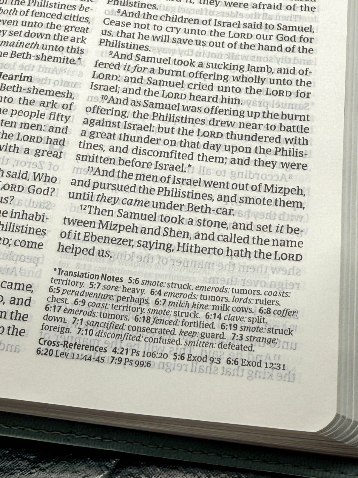 KJV Thinline Reference Bible, Filament LeatherLike, Floral Leaf Teal by Tyndale