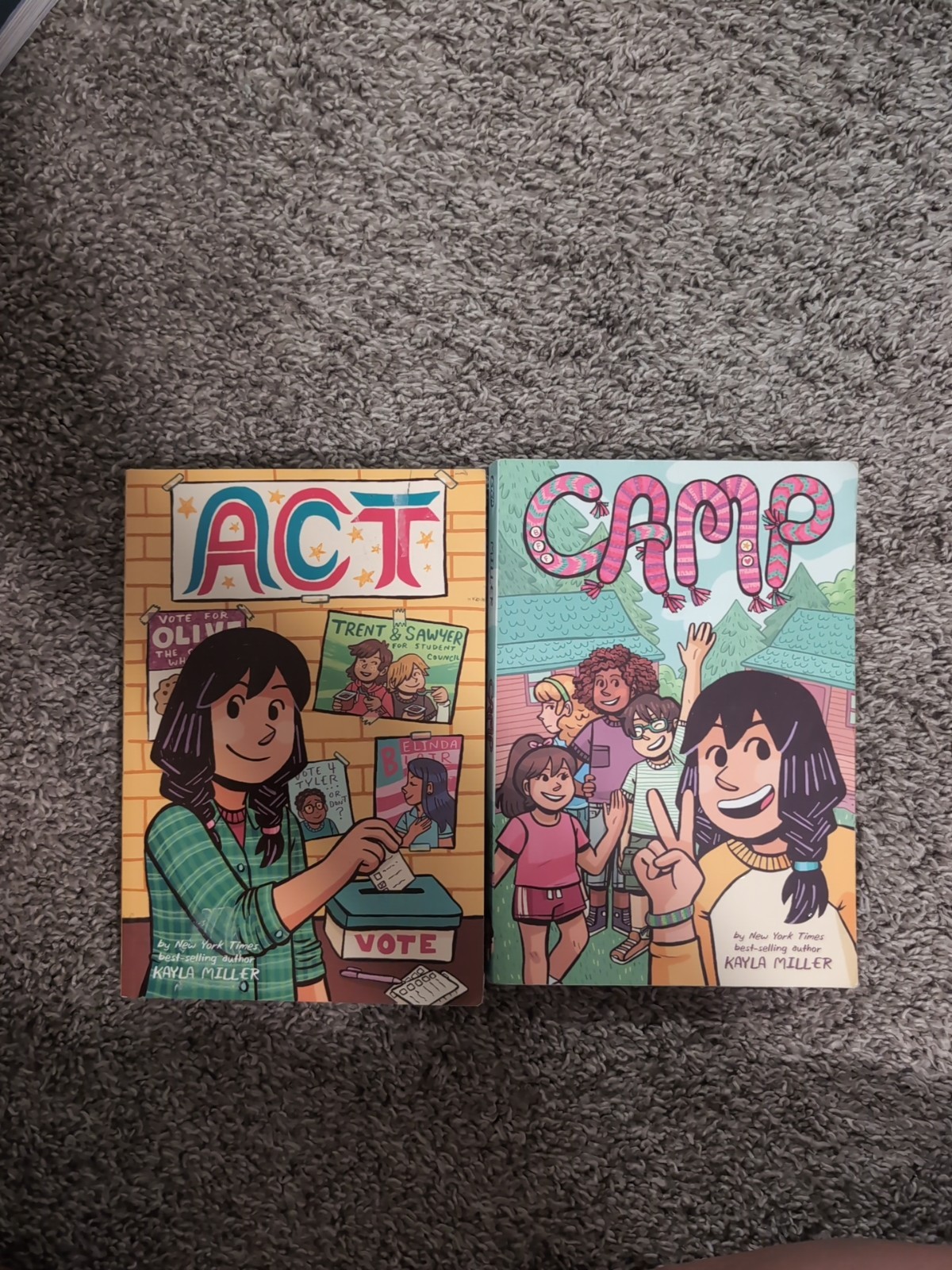 Kayla Miller Book Lot Of 2 – Act, Camp