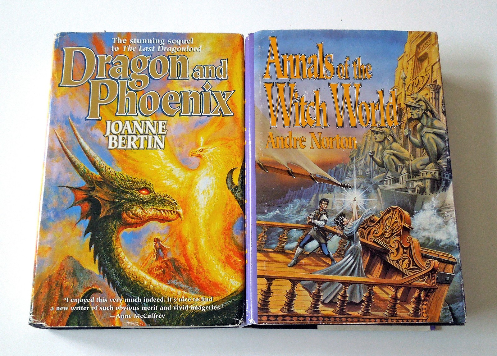 Lot of 34 Sci-fi/Fantasy Hardcover Books: Wolfe, Norton, Bradbury & others!