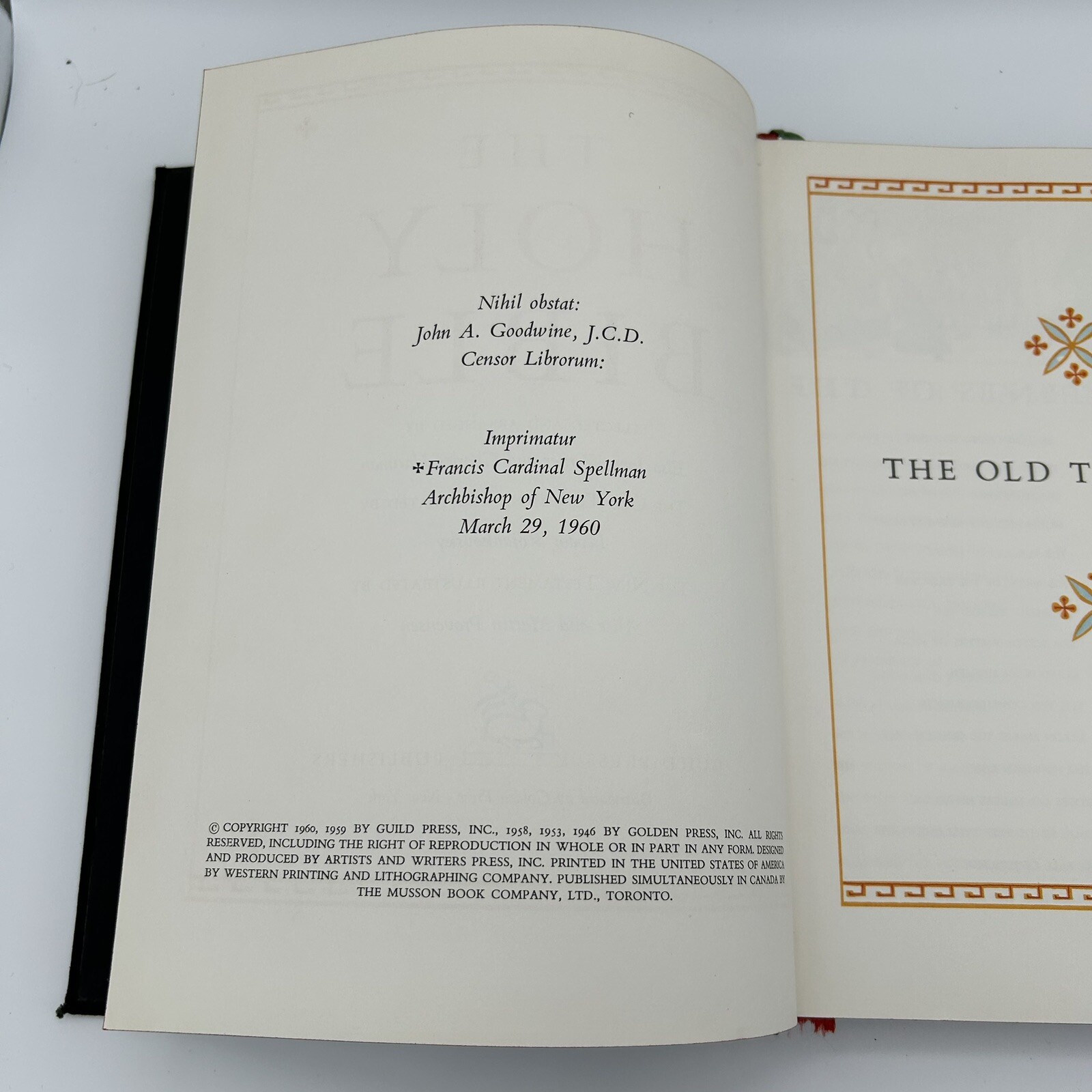 Catholic Children’s Bible-Abridged- Illustrated- Hardcover- Guild Press 1960