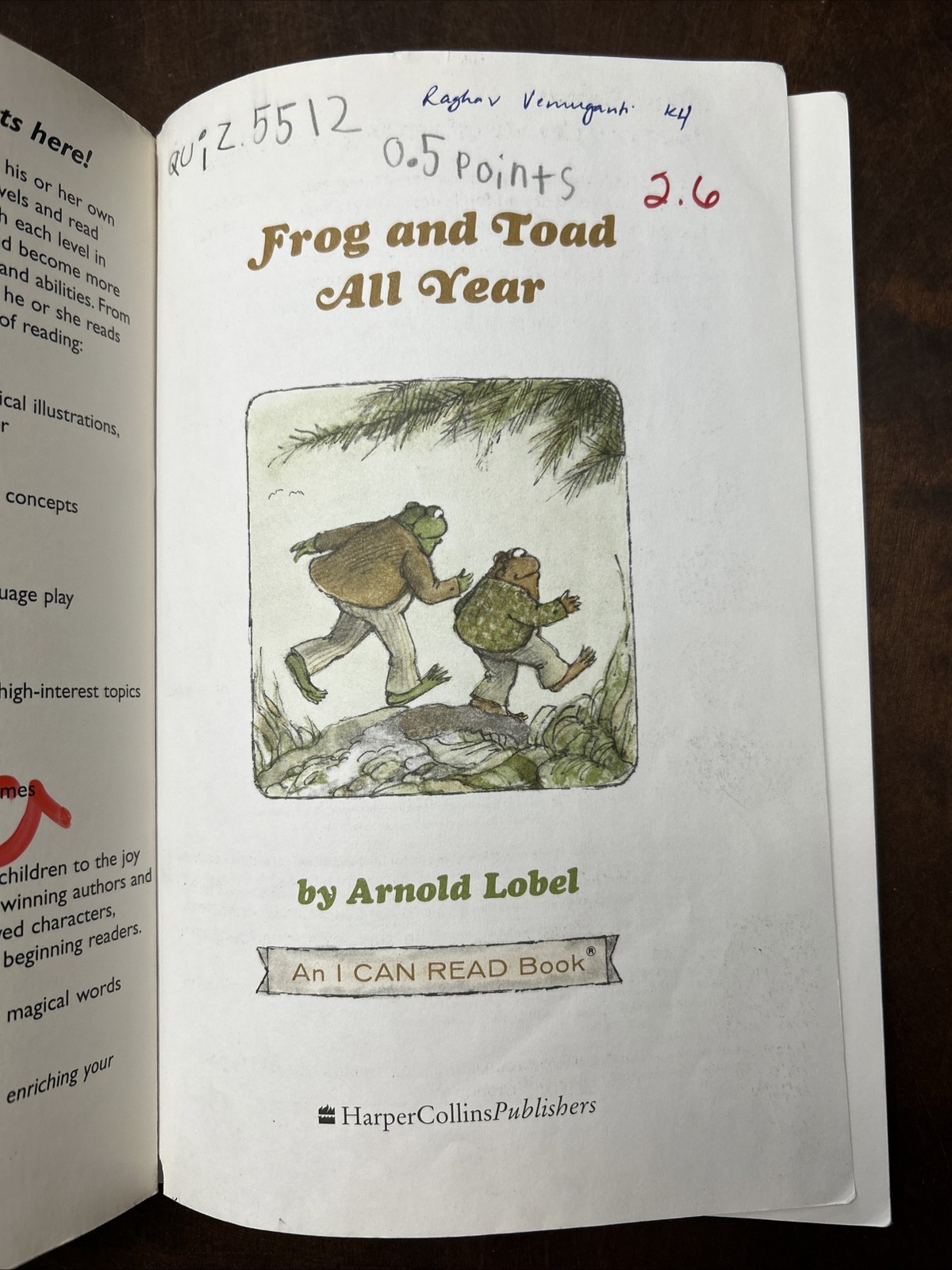 I Can Read Level 2 Ser.: Frog and Toad All Year by Arnold Lobel (1984, Trade…