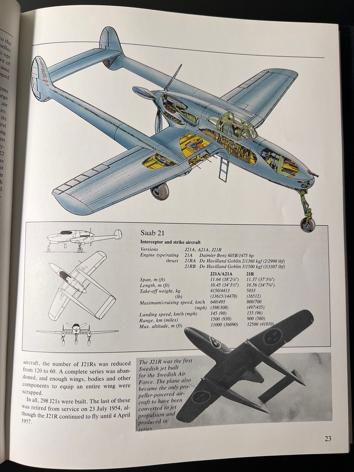 Lot of 3 Military Aircrafts Books Saab Air Force Bomber History Aeronautical