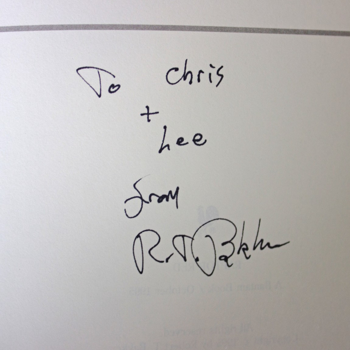 ROBERT BAKKER SIGNED Raptor Red 1ST EDITION Hardcover 1995 Dinosaur Fiction HC