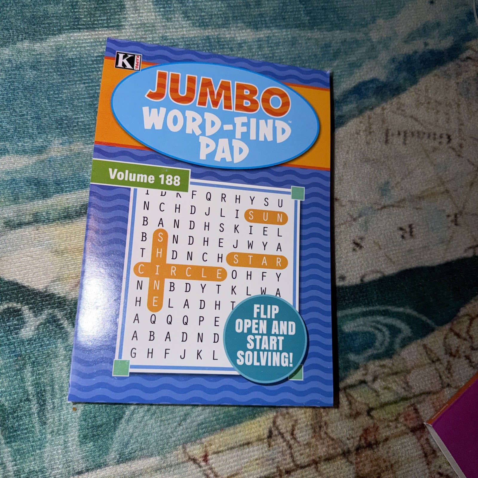 Kappa Jumbo Word Finds 73 Word Puzzles In Books Flip Open Volume # 188 New