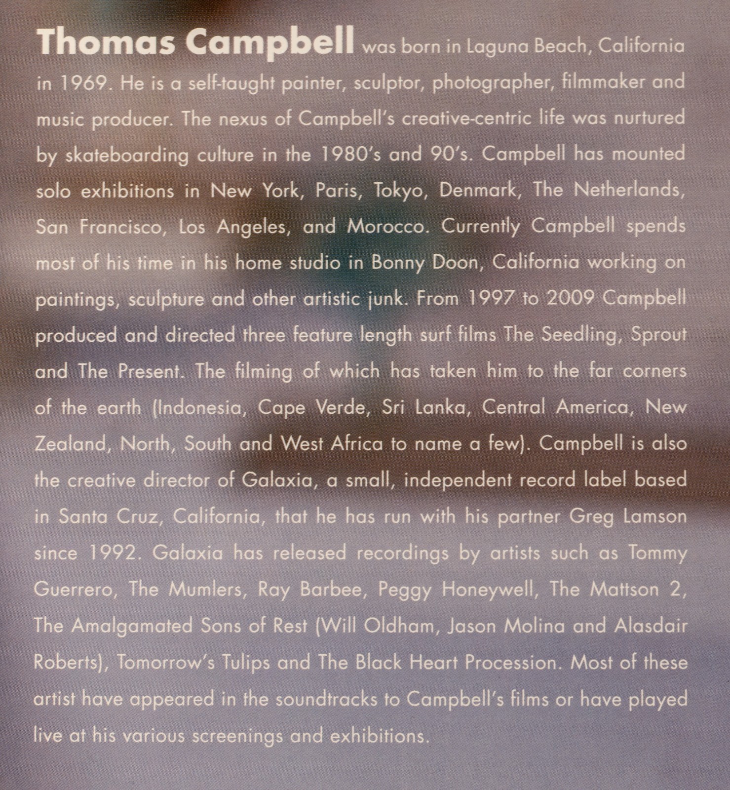 From Ummmm to Der Via Thomas Campbell 2012 1st Edition Stated HC Used