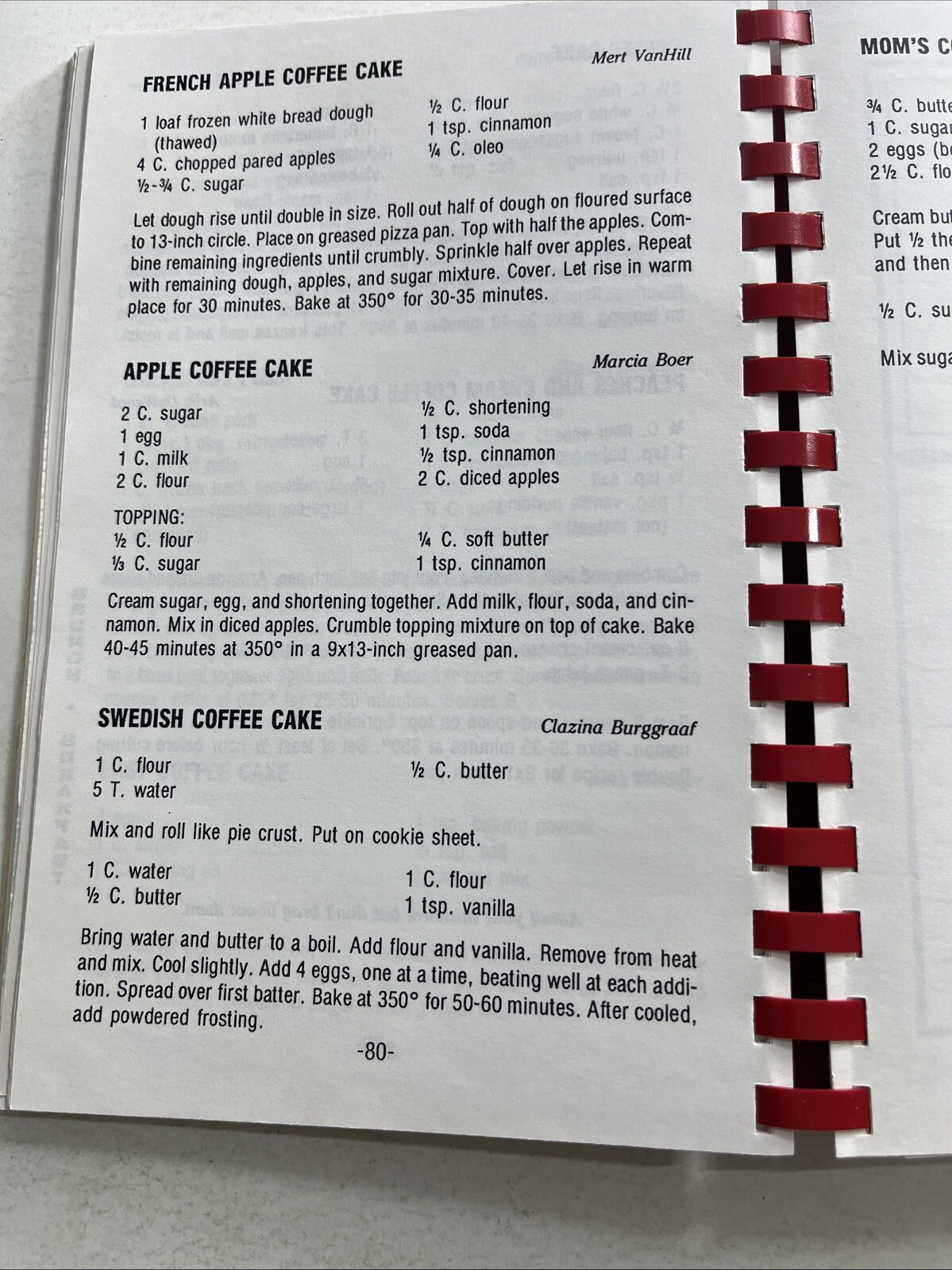 Alvord Iowa IA cook book ethnic history Swedish Vintage 1993 Dutch German cookie