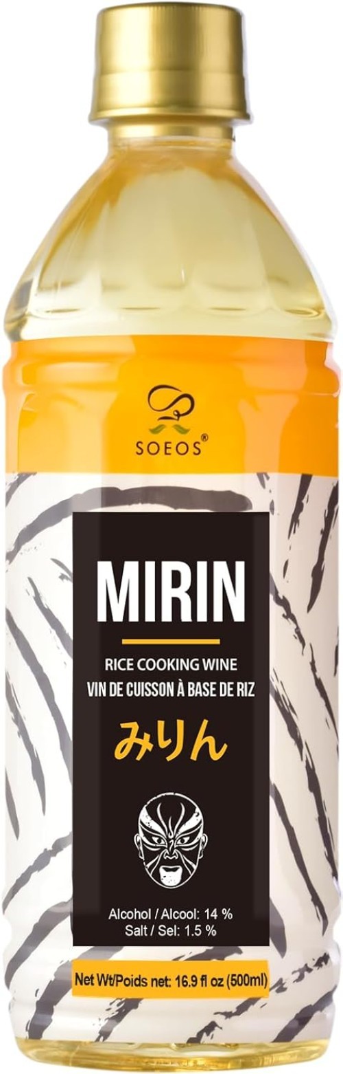 Authentic Mirin Cooking Wine, 16.9 fl oz—Sweet Rice Wine for Sauces & Marinades