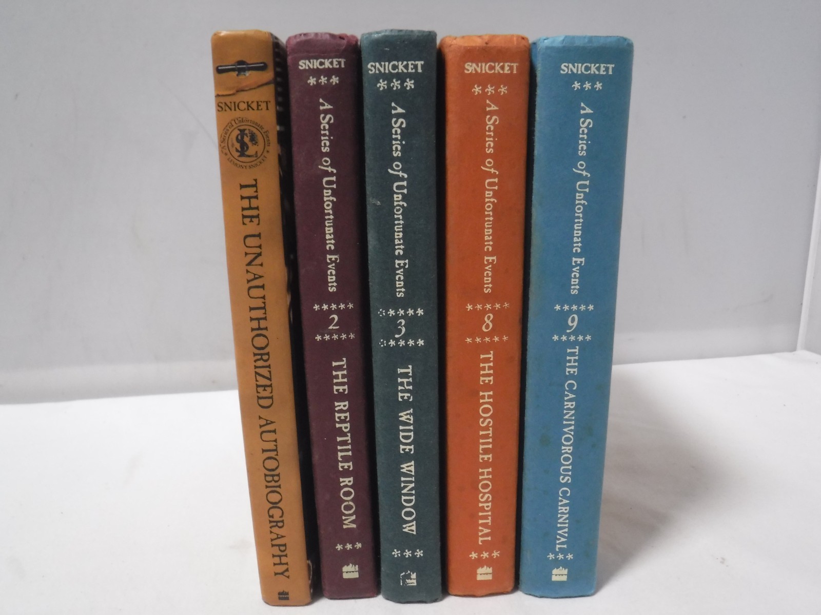 5x Lemony Snicket’s A Series of Unfortunate Events Book Set 2, 3, 8, 9 1st Ed