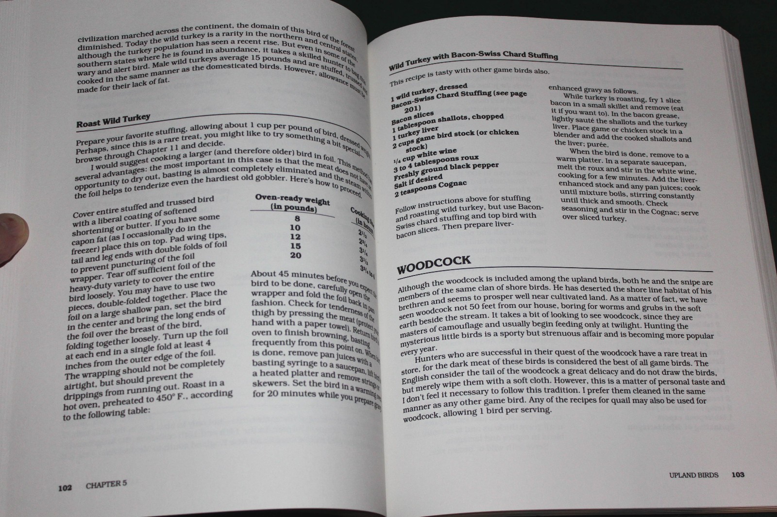 1988 “Game Cookbook” by Geraldine Steindler 288 Pages of Fantastic Recipes Book