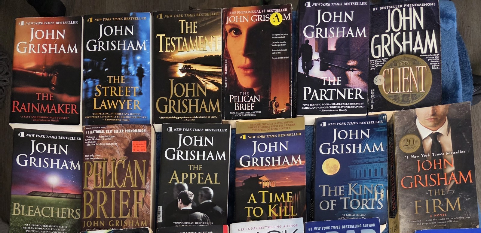 Mixed Authors Lot Of 25 Mass Market Paperbacks Mystery Thriller Crime Novels