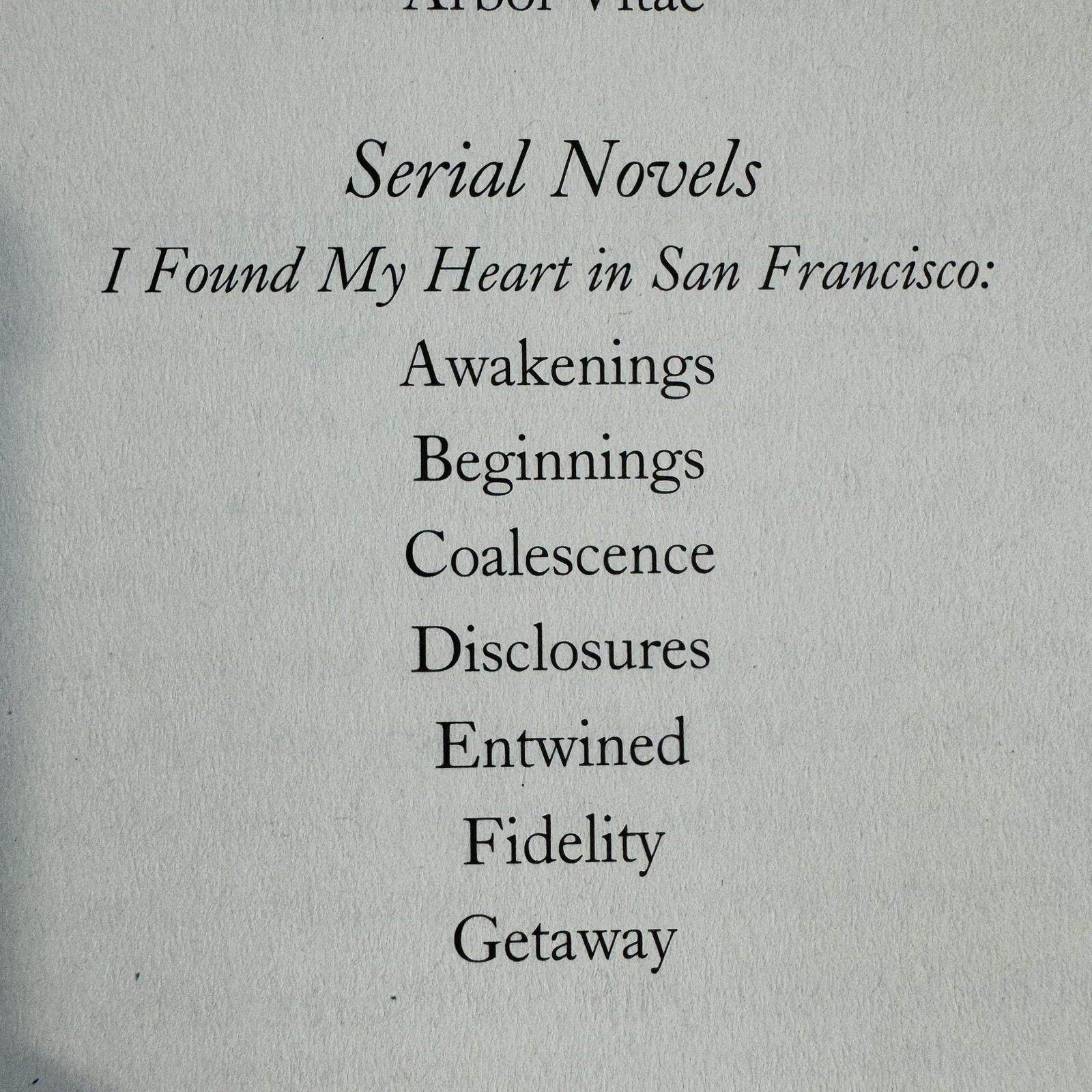 Rare 5 x I Left My Heart In San Francisco Book Series 3 4 5 6 7 Susan X Meagher
