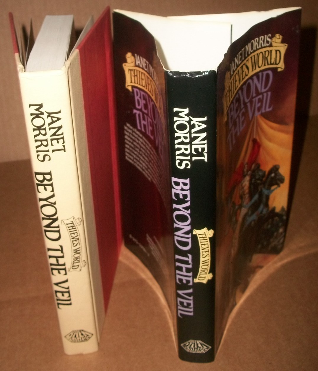 Thieves World Beyond the Veil 1985 Baen Janet Morris HCDJ $15.95 FE and prt VGVG