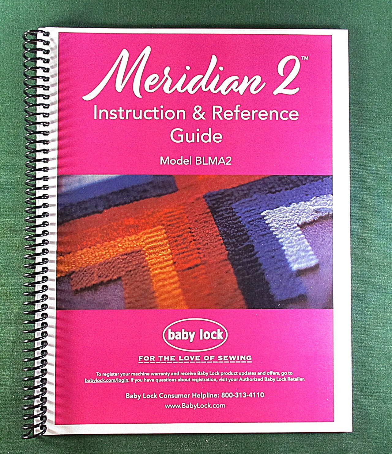 Baby Lock BLMA2 Meridian 2 Instruction Manual Guide: 132 Pages & Plastic Covers