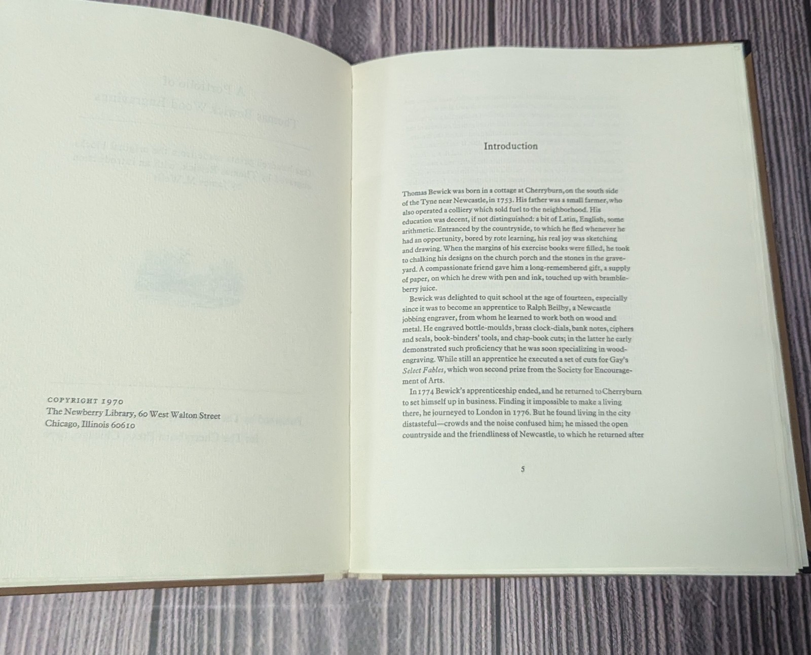 Portfolio of 100 Thomas Bewick Wood Engravings – 1970 Newberry Cherryburn Press